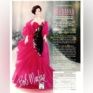 1992‎ Bob Mackie  Hollywood Couture MARISSA Franklin Heirloom Doll